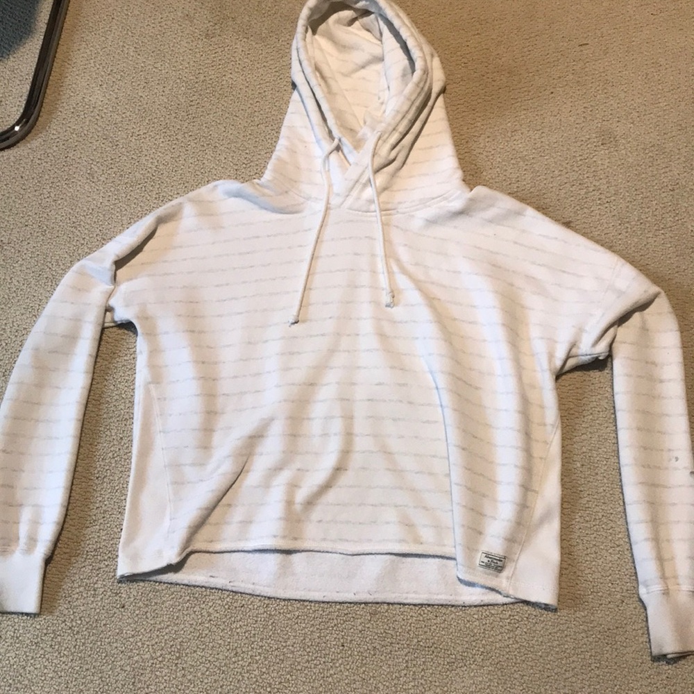 abercrombie lightly striped hoodie